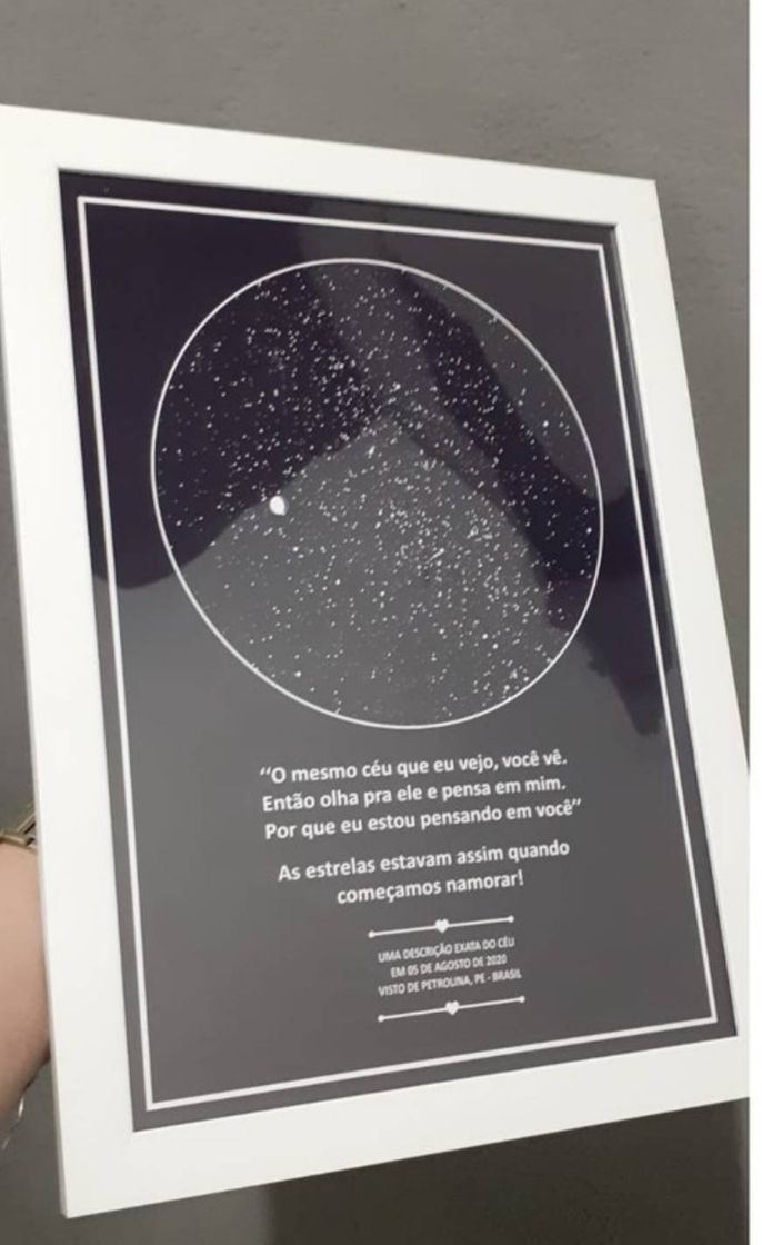 Fashion Quadro mapa das estrelas💫✨