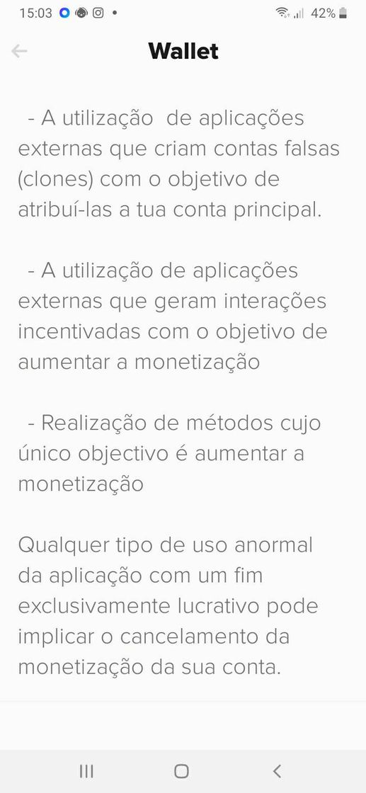 Moda Você pode perder a monetização 