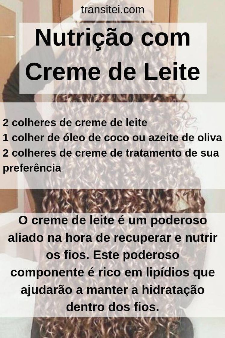 Moda Nutrição com creme de leite 💆🏻‍♀️