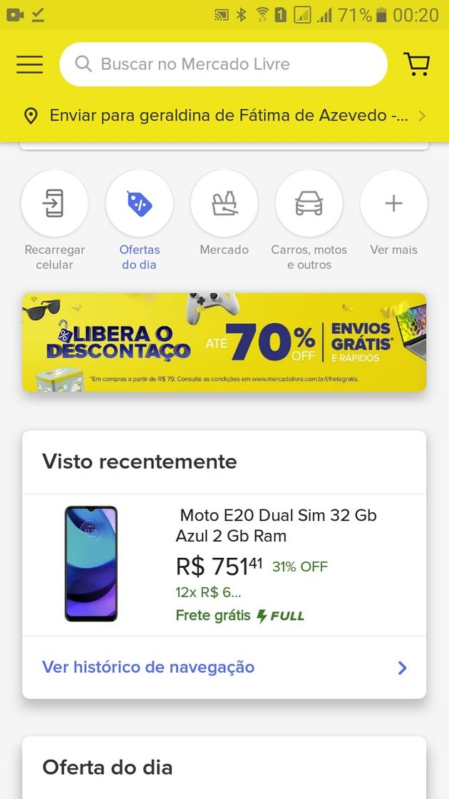 App Mercado livre