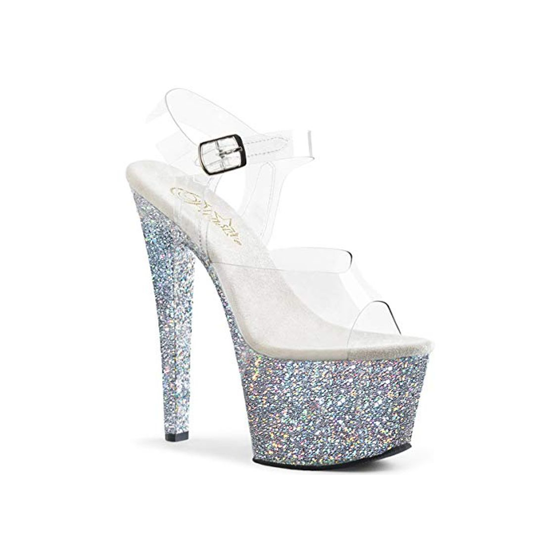 Moda Pleaser SKY-308LG Clr/Slv Multi Glitter UK 3