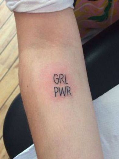 Tatuagem girl power