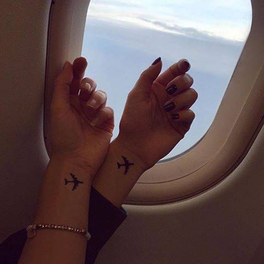 Fashion Tatuagem de avião