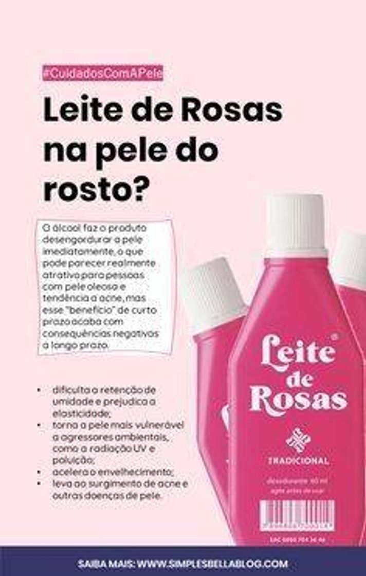 Moda Leite de rosas