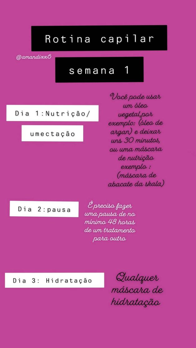 Social Rotina capilar semana 1