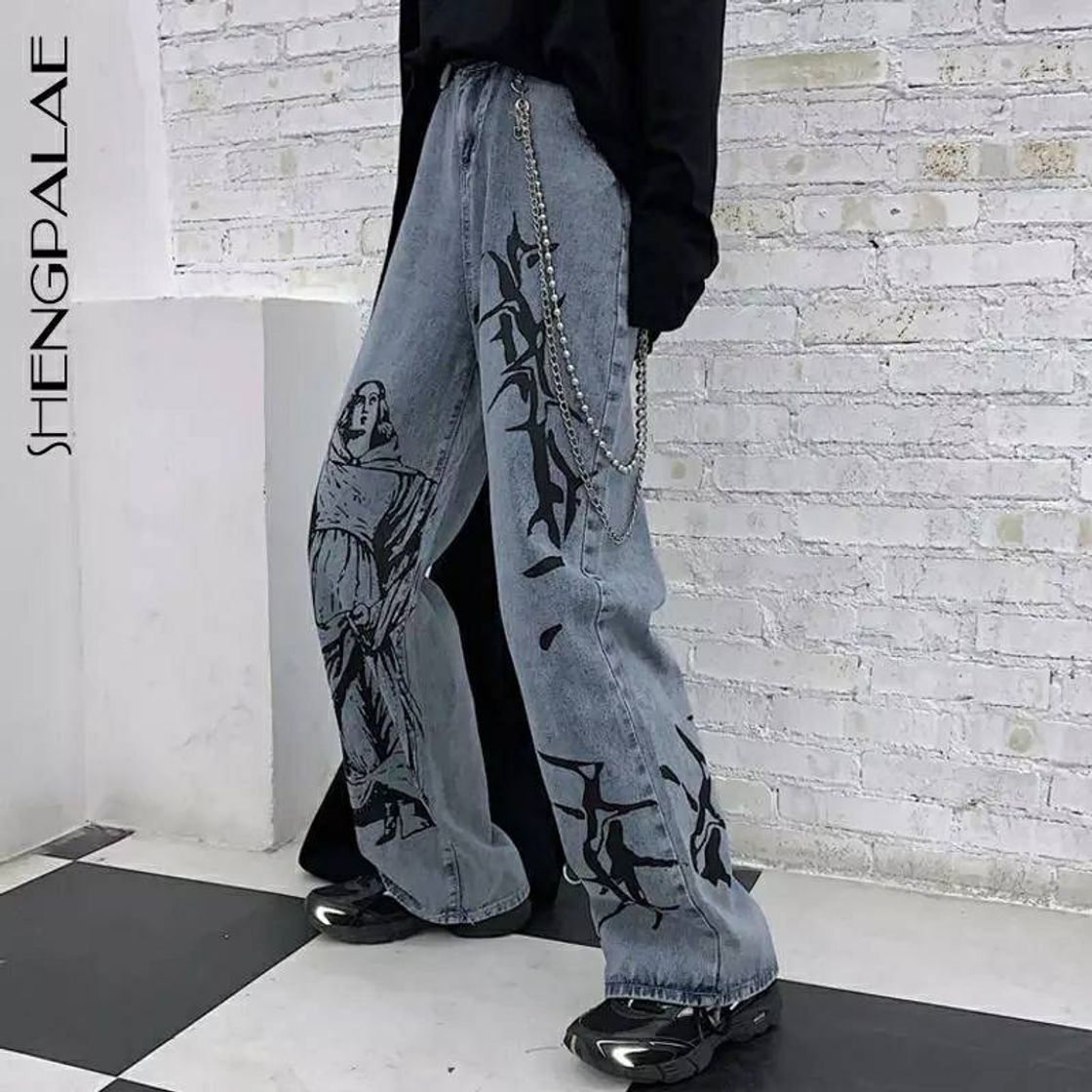 Fashion jeans larga