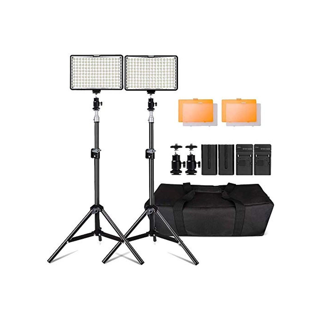 Product Kit de LED Iluminación,Yeeteem 160 Regulable Ultra High Power Panel Cámara Digital