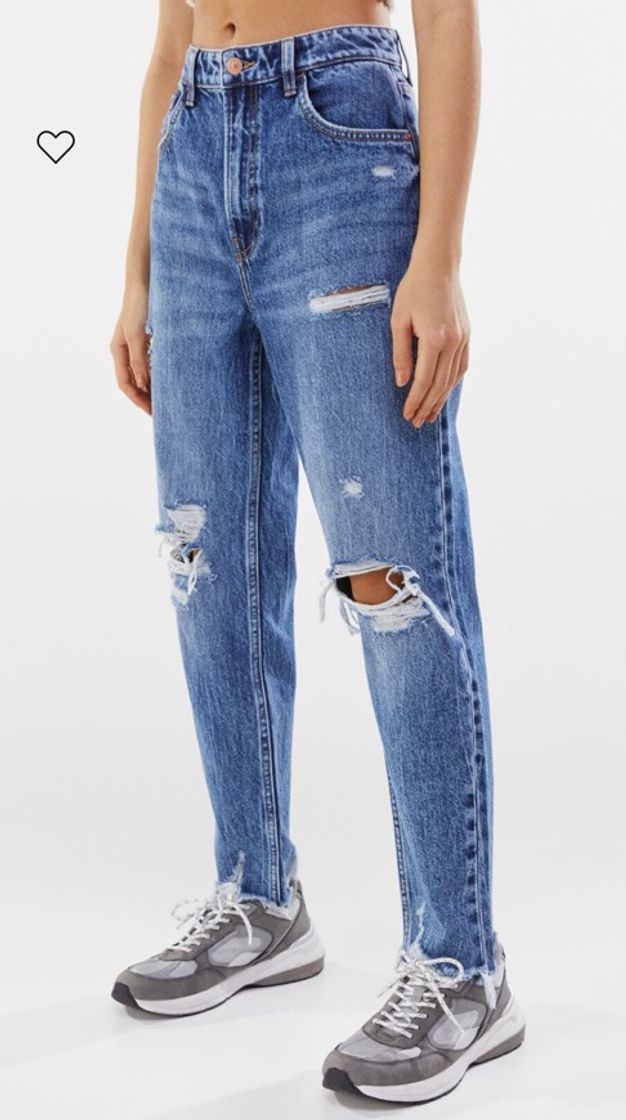 Moda Ripped mom jeans