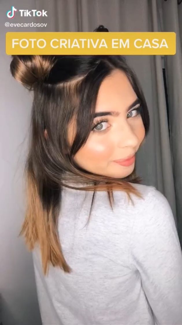 Social Foto criativa em casa 