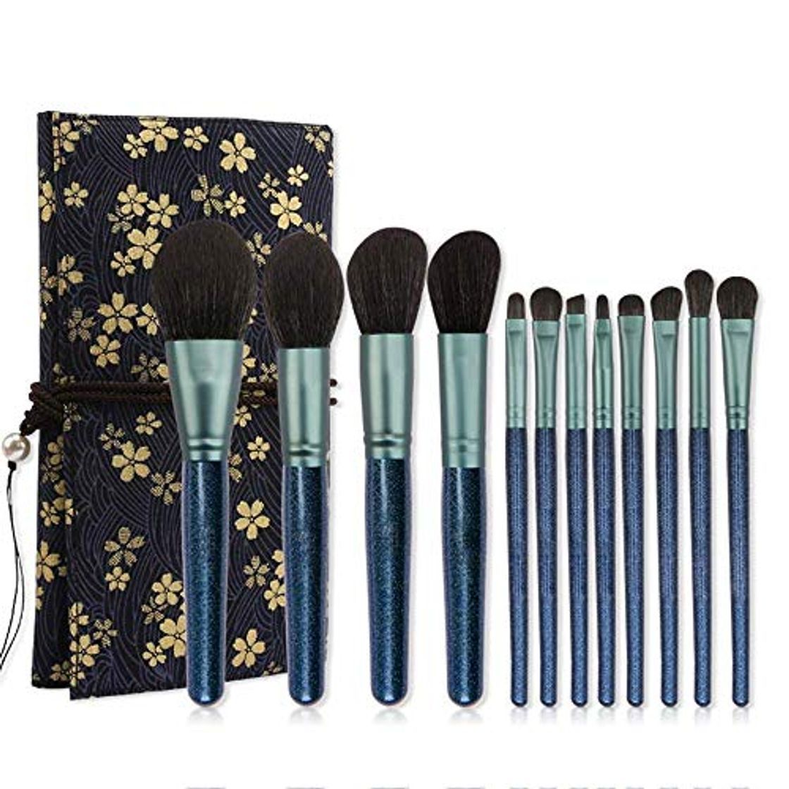 Social Pinceles 8PCS Pinceles de Maquillaje Eye Shadow Foundation Eyebrow Lip Eyeliner Pinceles