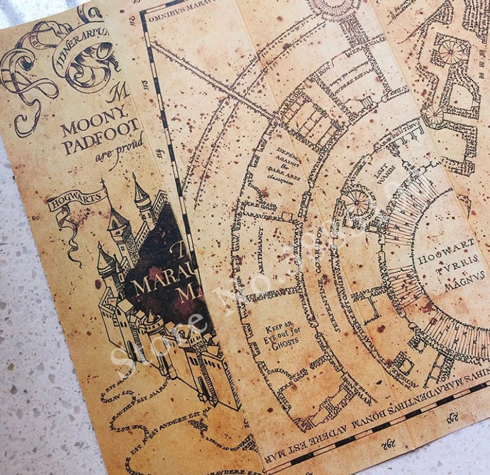 Fashion The Marauder's Map And Dumbledore-plataforma 9 3/4 billete