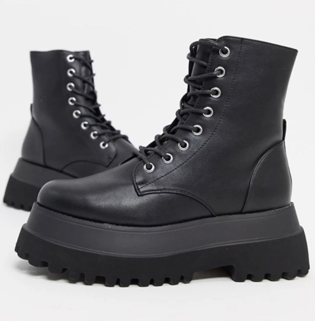 Moda Botas militares plataforma 