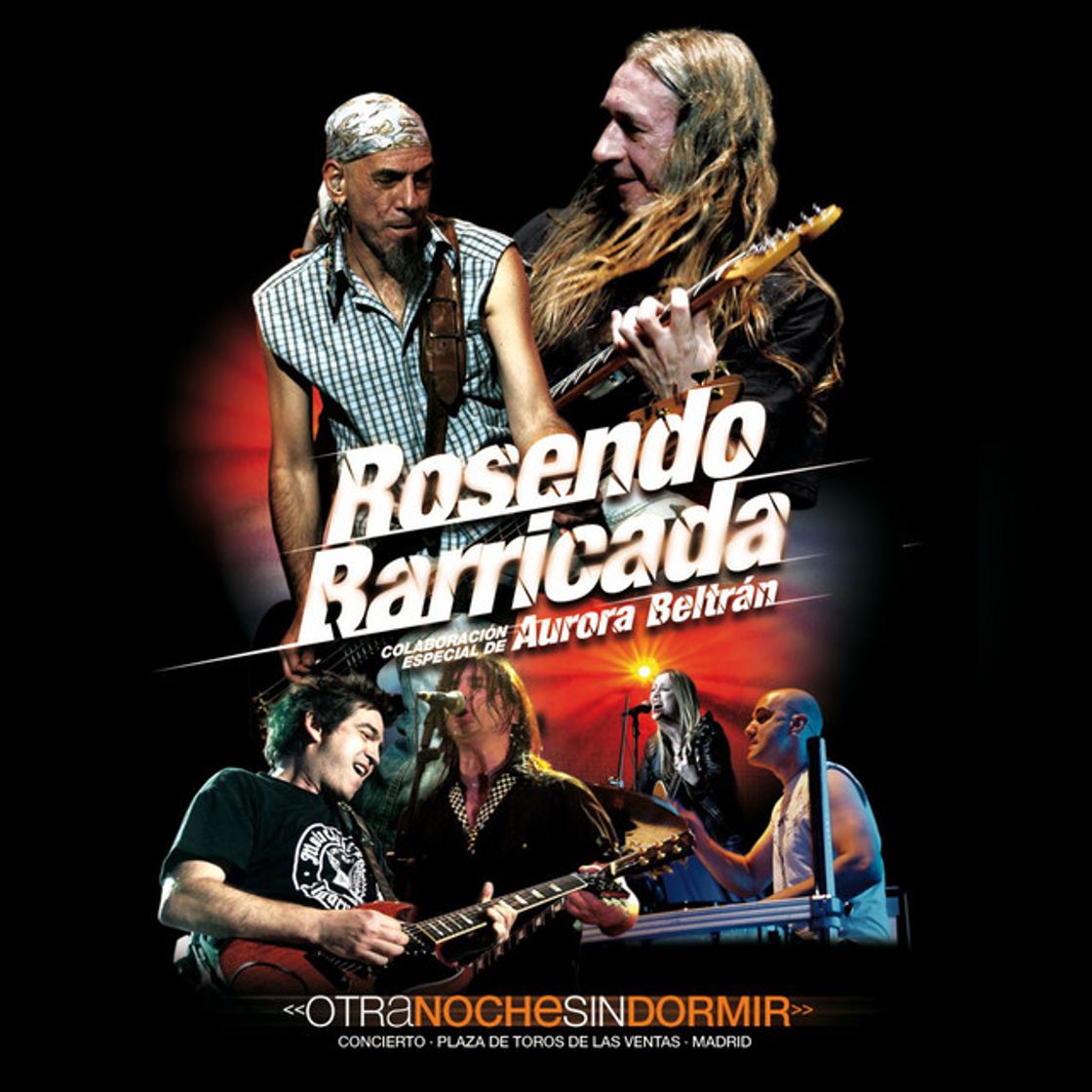 Canción Blanco y negro - Rosendo, Barricada y Aurora Beltran directo 2008