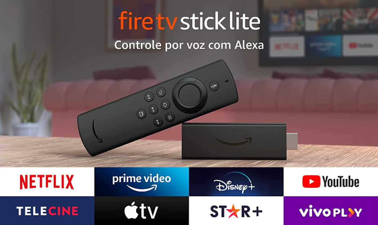 Producto Fire TV Stick Lite com Controle Remoto Lite por Voz com Alex