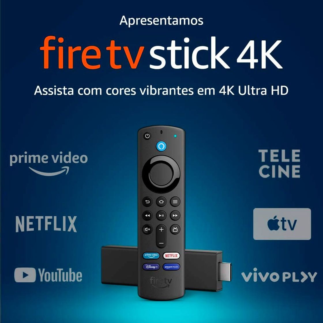 Producto Fire TV Stick 4K com Controle Remoto por Voz com Alexa