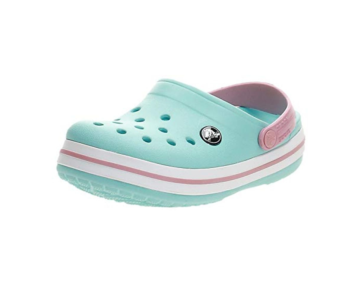 Moda Crocs Crocband Clog Kids, Zuecos Unisex niños, Azul Hielo