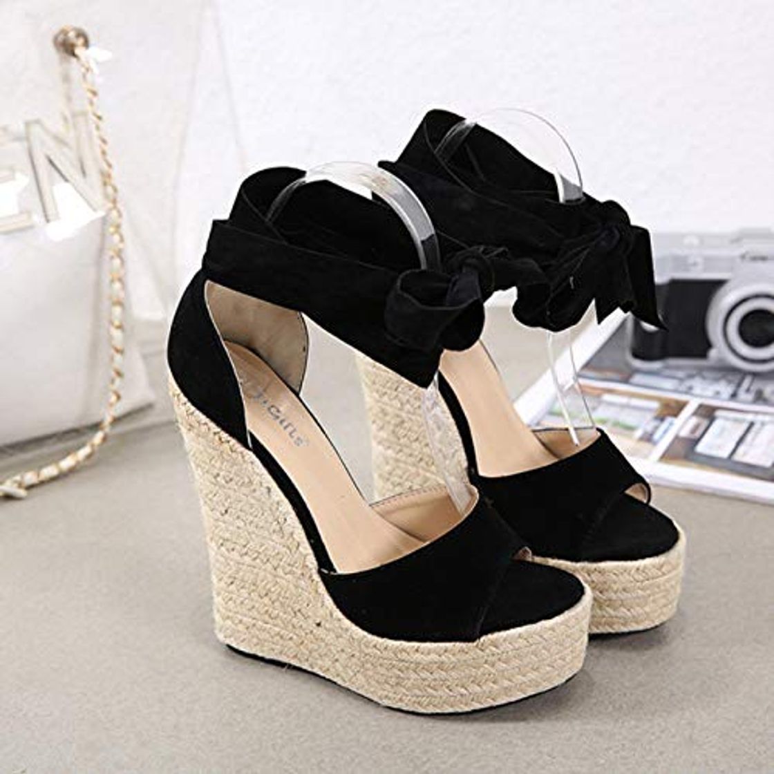 Fashion DQS Sandalias de cuña para Mujer