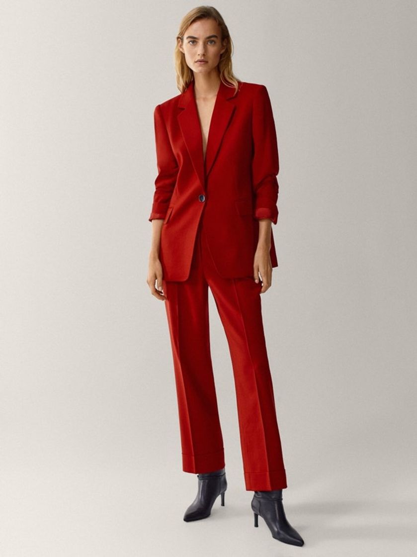 Fashion Red suit pants