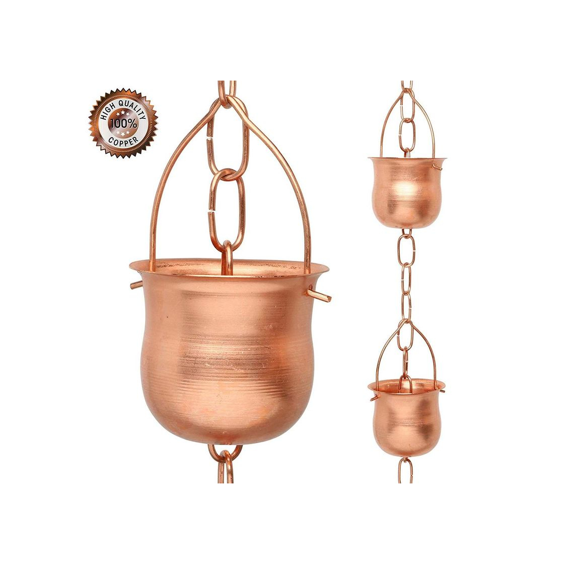 Social Marrgon Copper Rain Chain 