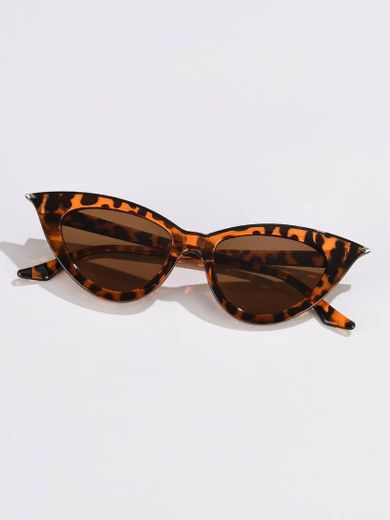 Óculos de sol com lentes coloridas Cat Eye