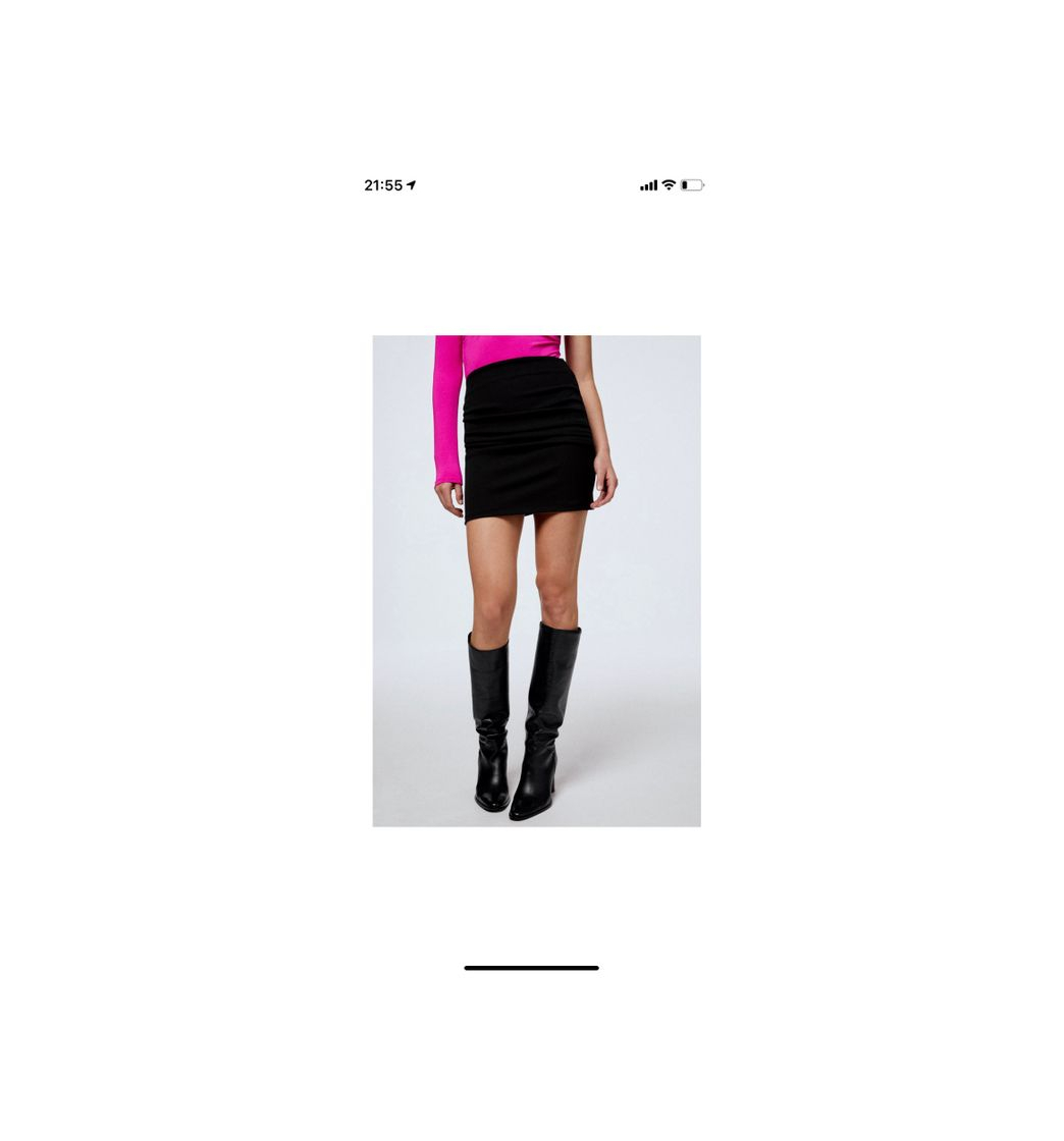 Moda DRAPED MINI SKIRT - Black