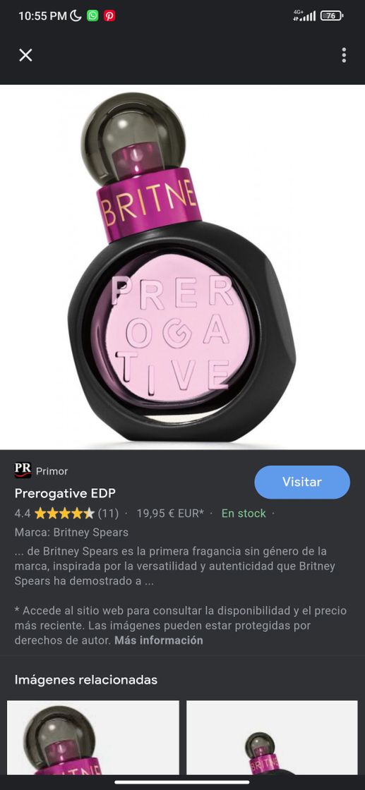 Social BRITNEY SPEARS
Prerogative EDP