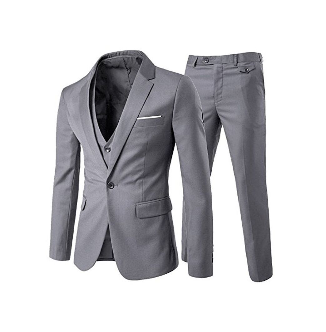 Producto Cloudstyle Traje Suit Hombre 3 Piezas Chaqueta Chaleco pantalón Traje al Estilo