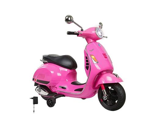 Jamara- Vespa Moto para Niños, Color Rosa