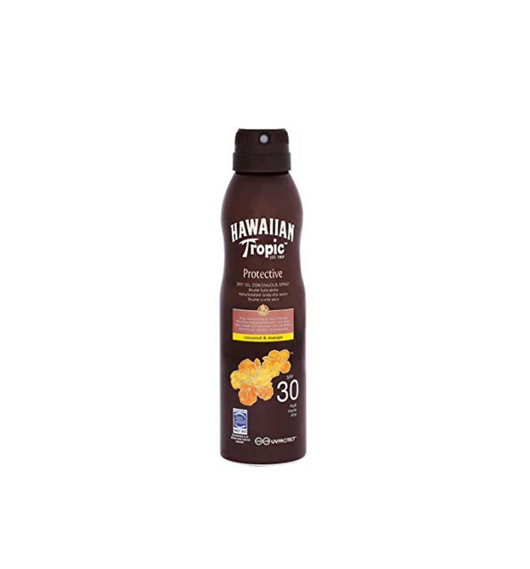 Belleza Hawaiian Tropic Protective Bruma Aceite Seco SPF 30 - Aceite bronceador en