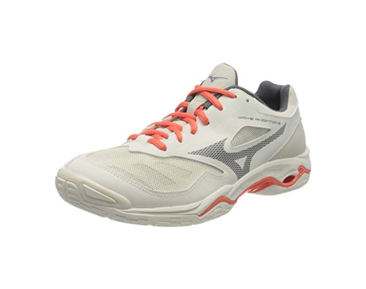 Moda Mizuno Wave Phantom 2, Zapatilla de Balonmano Mujer, Whtsand