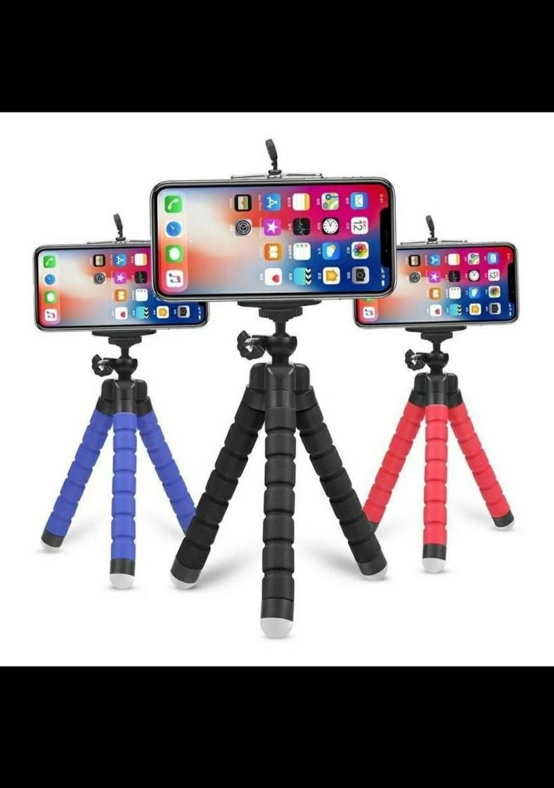 Moda Mini suporte tripe de mesa Escalável para celular gira 360°