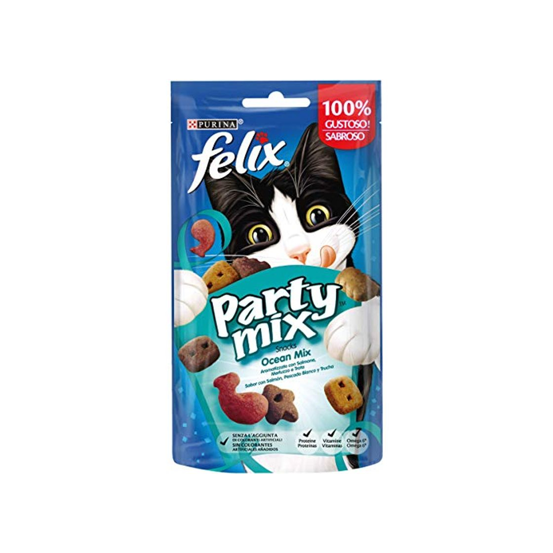 Producto Purina Felix Party Mix Oceano Snacks