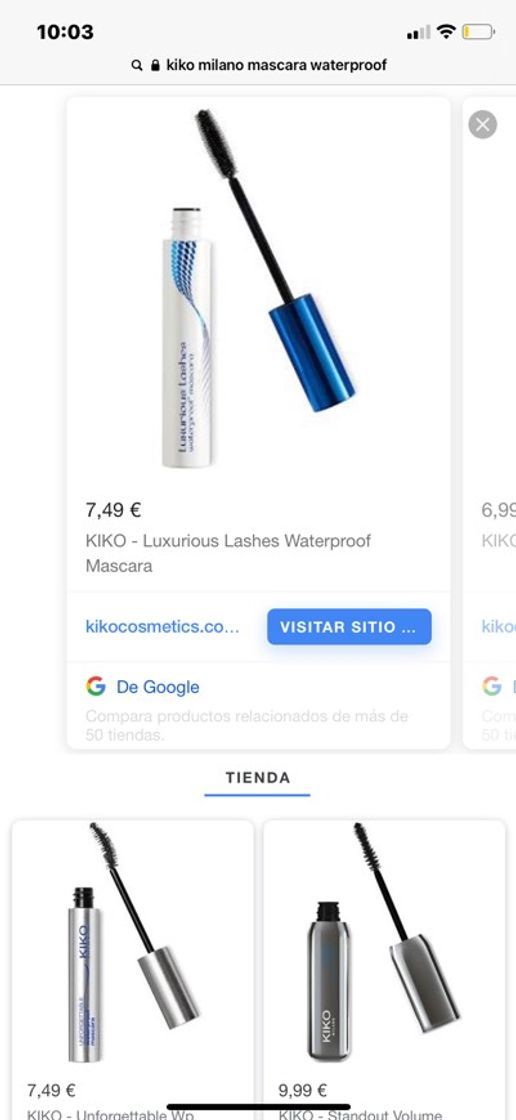 Social Máscara de pestañas kiko 