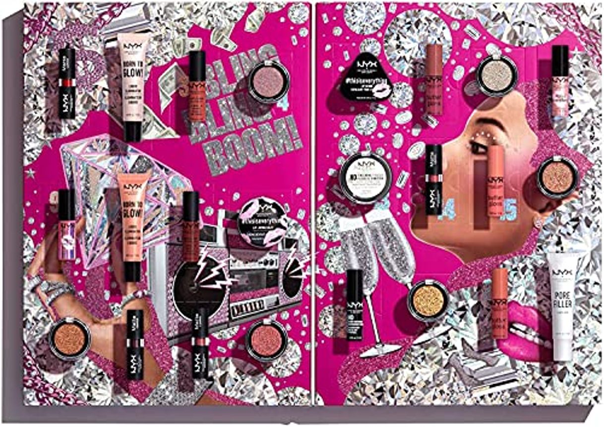Social NYX Professional Makeup Calendario de Adviento Set de Maquillaje Diamonds and Ice