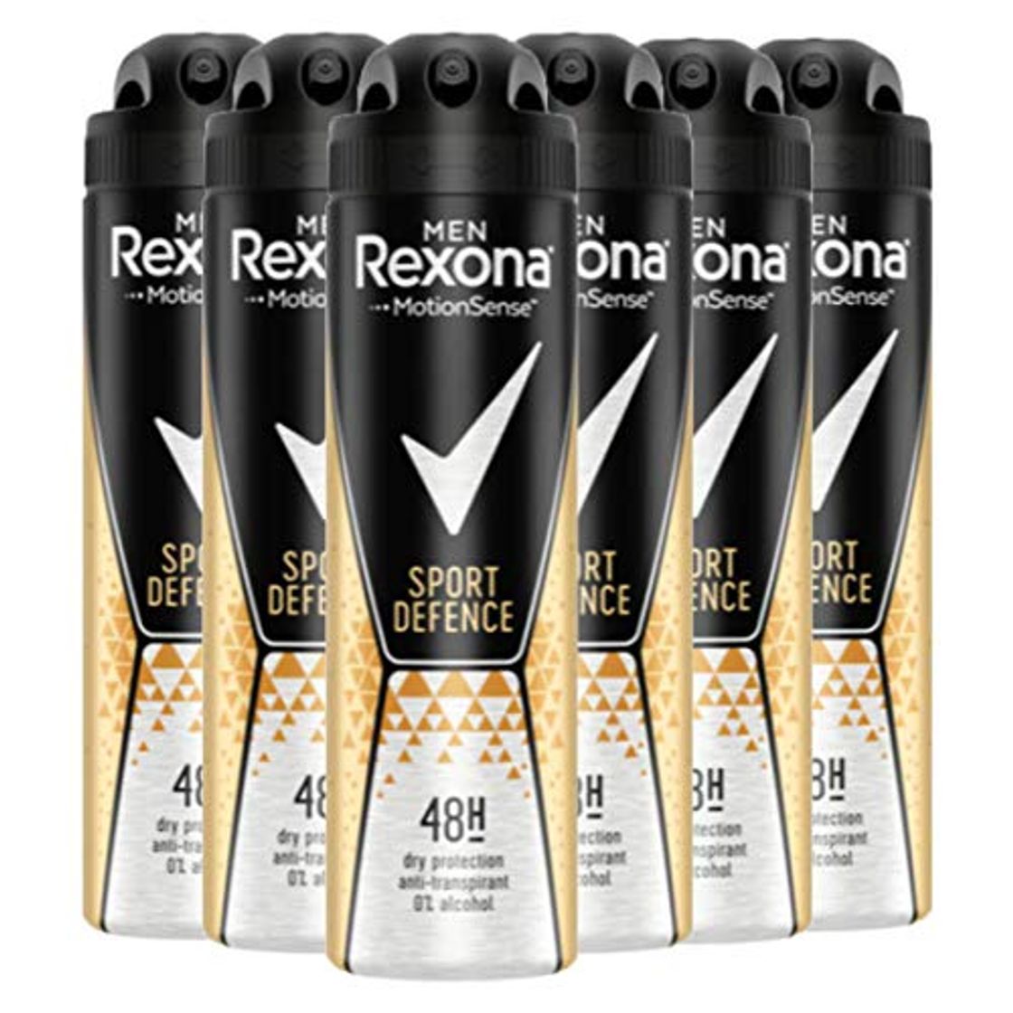 Products Desodorante Rexona Men en spray Sport Defence antitranspirante, Paquete de 6