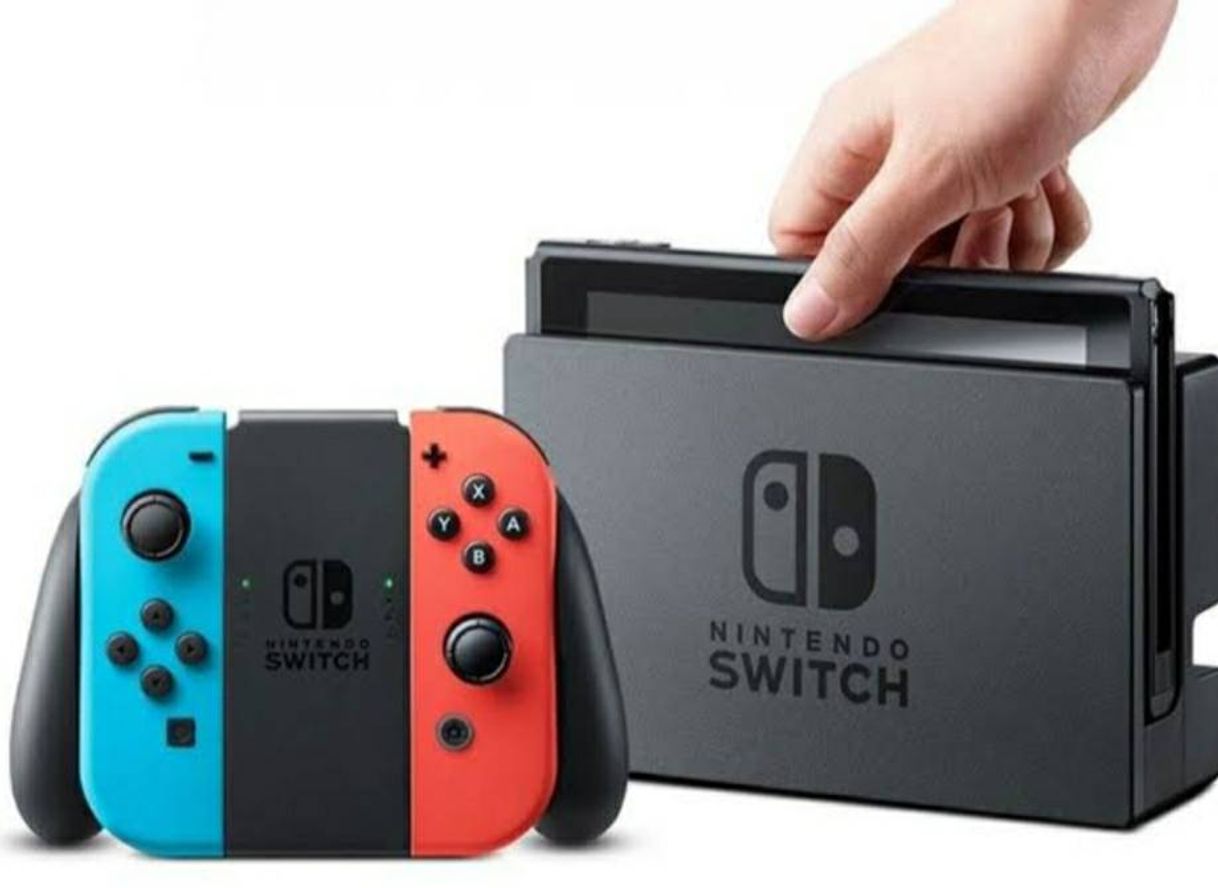 Moda Console Nintendo Switch - Azul Neon e Vermelho Neon (Naciona