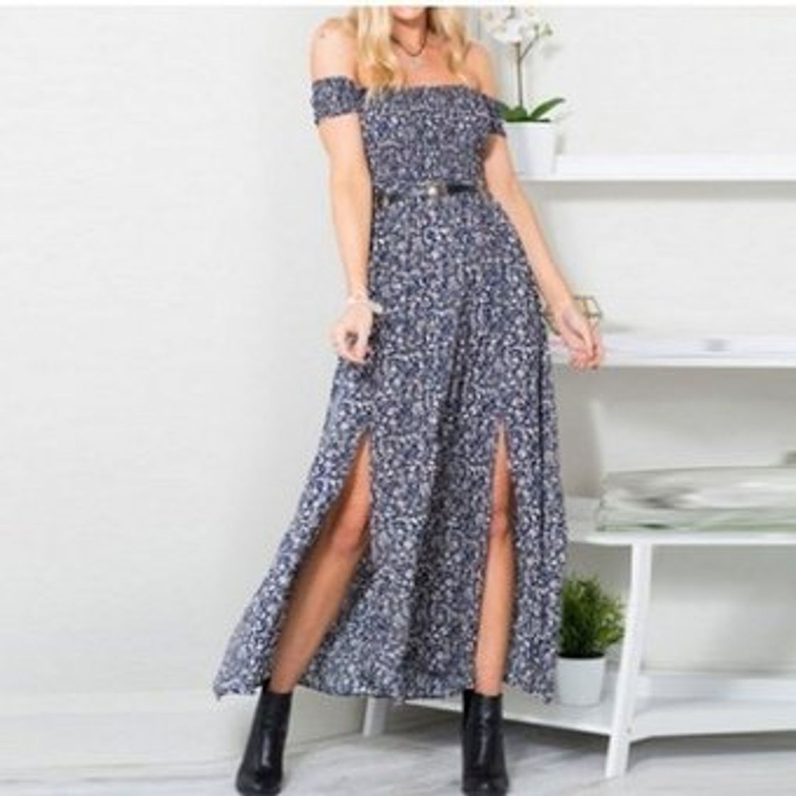 Product Vestidos Mujer Casual Playa Largos Boho Floral Maxi Vestido Bohemio Tirantes Playa