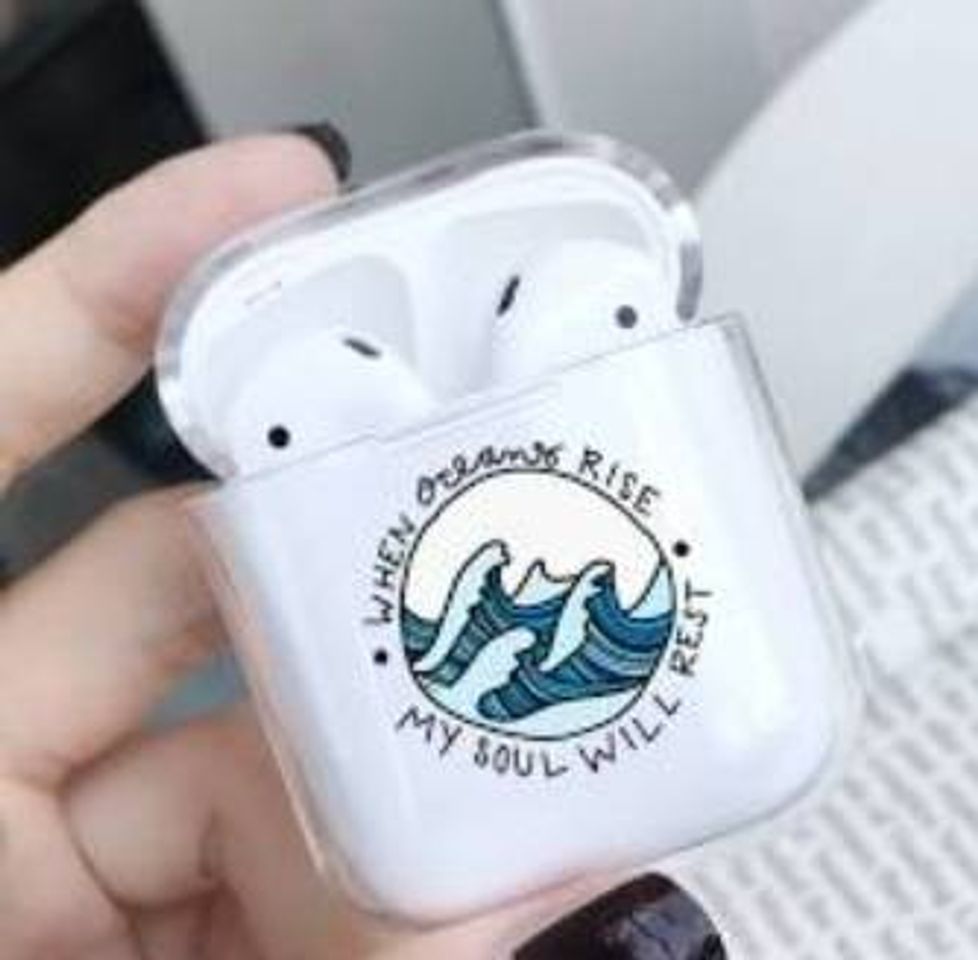 Moda Capa airpods de ondas