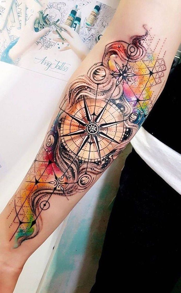 Moda Tattoos Aquarela para você se inspirar