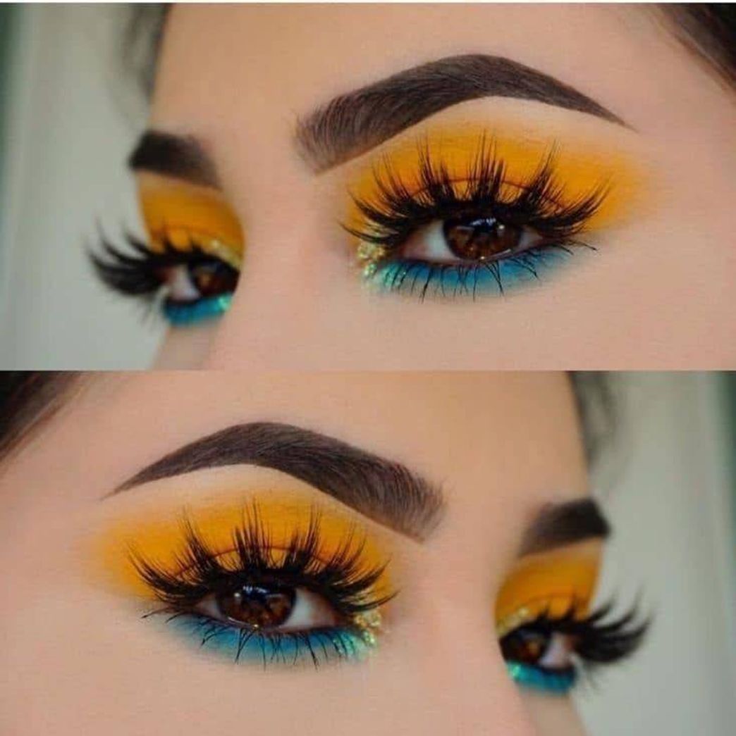 Moda Yellow & Blue Makeup💛🥤