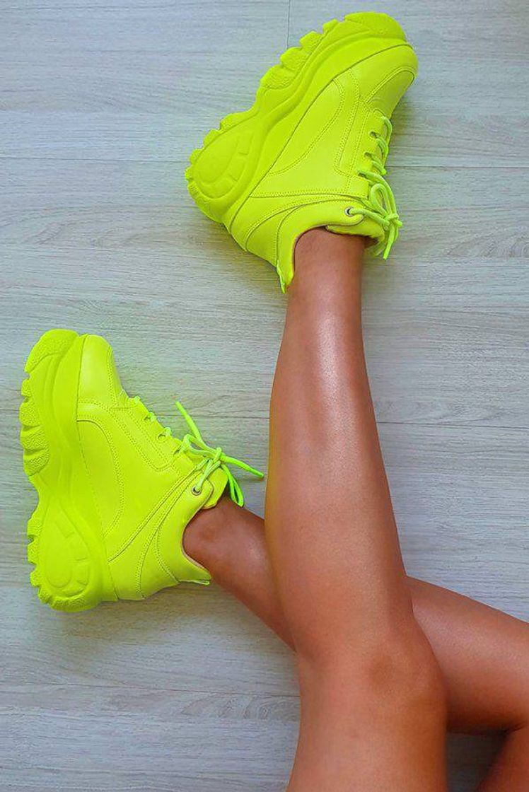 Fashion Fluorescent green Sneakers 🟢🍏