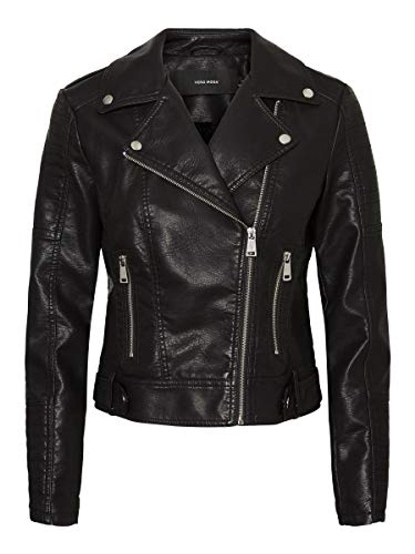 Social Vero Moda Vmkerriultra Short Coated Jacket Noos Chaqueta, Negro