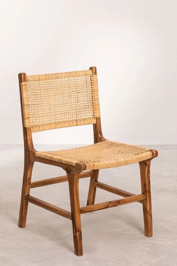 Cadeira de madeira de teca catua 