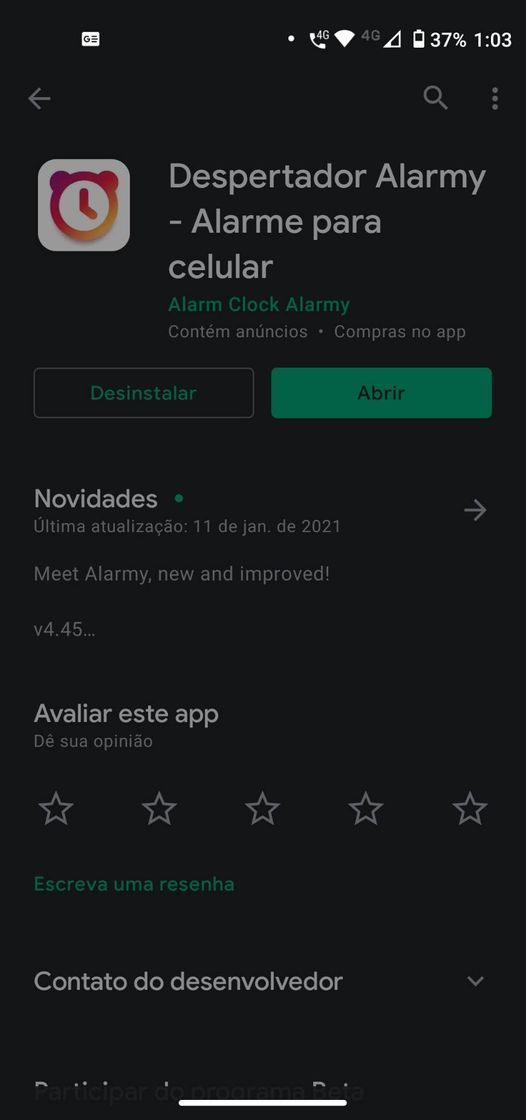 App Despertador Alarmy