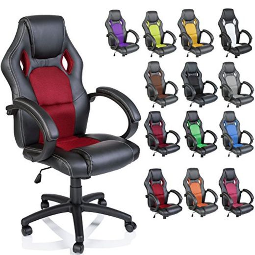 TRESKO Silla giratoria de oficina Sillón de escritorio Racing, silla Gaming ergonómica,