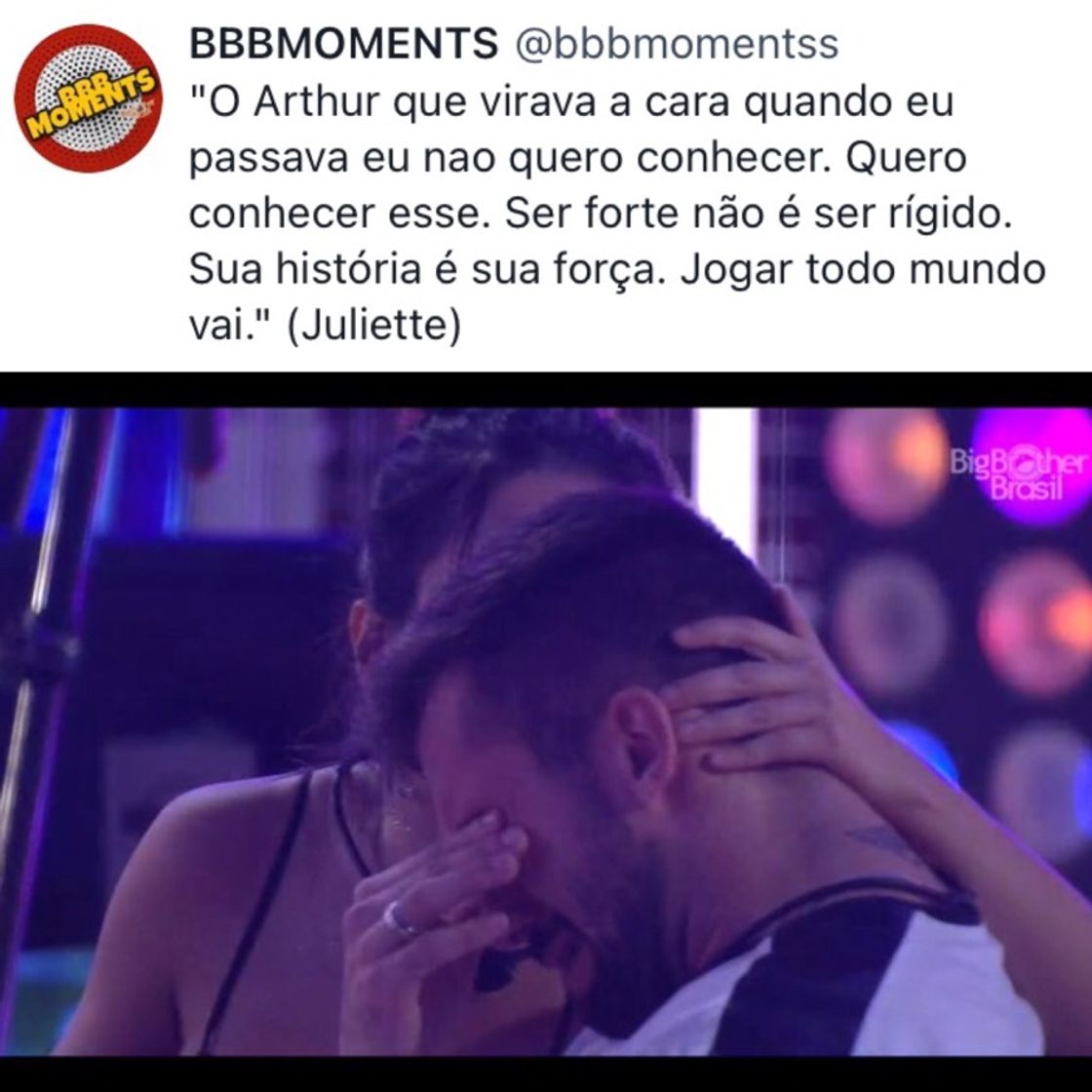 Moda Juliette dando um baita de conselho pro Arthur - @bbbmoments