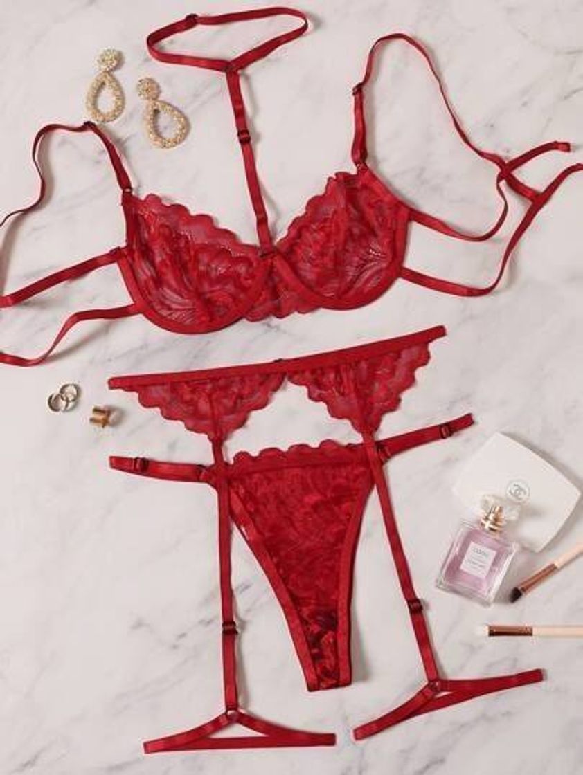 Moda Lingerie vermelha