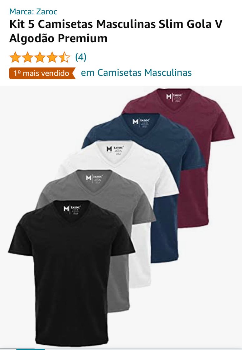 Camisetas masculinas 