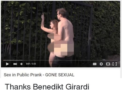 Sex in Public Prank - GONE SEXUAL - YouTube