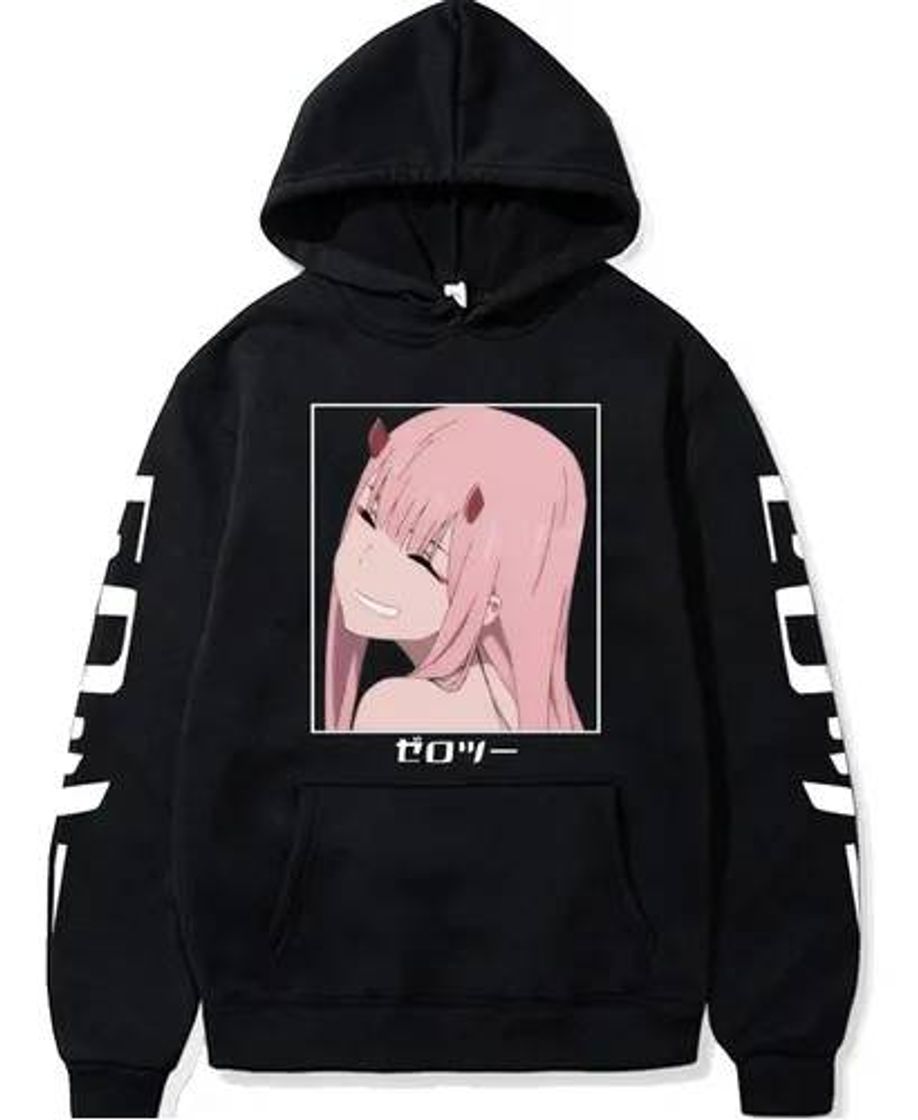 Moda Moletom Canguru Anime Zero Two Code